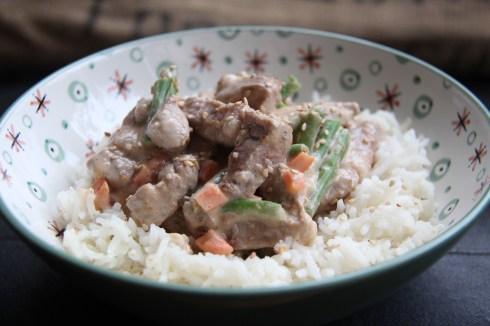 wok coco dakatine (pâte d'arachide)