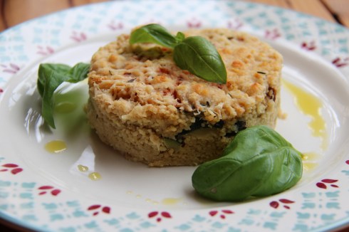gratin méditerranéen, couscous, courgette, tomate, parmesan