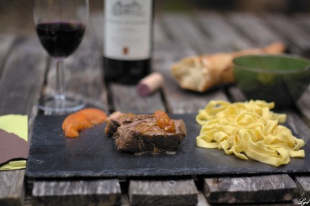 magret de canard à l'abricot