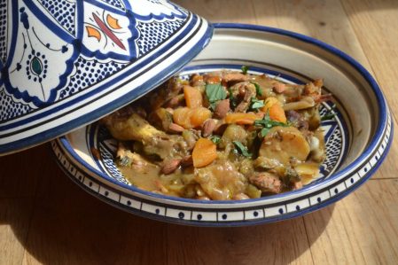 tajine de poulet aux abricots